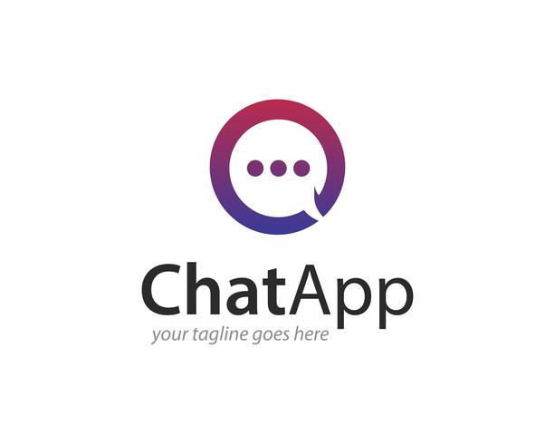 Chat App Logo Icon Vector