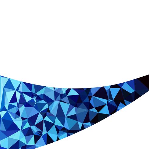 Blue Polygonal Mosaic Background, Creative Design Templates vector