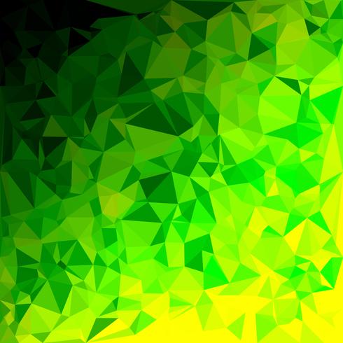 Fondo de mosaico poligonal verde, plantillas de diseño creativo vector