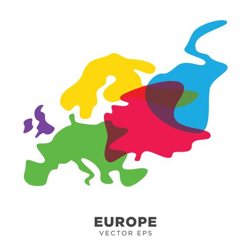 Creative Europe Map Vector, vector eps 10