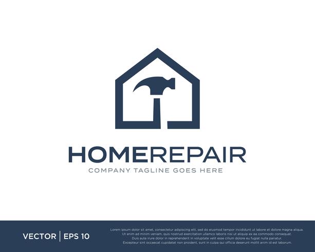 Home Repair Build Logo Icon Vector