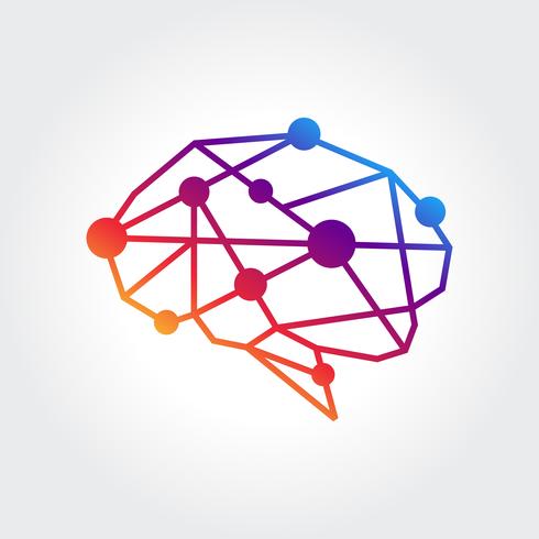 Abstract Brain Symbol design vector