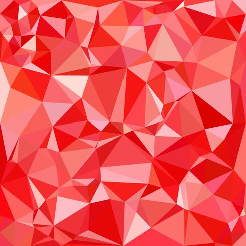 Fondo de mosaico poligonal rojo, plantillas de diseño creativo vector