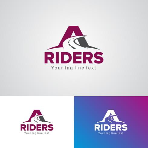 Plantilla de diseño de logotipo Corporate Riders vector