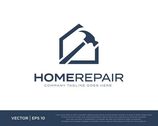 Home Repair Build Logo Icon Vector