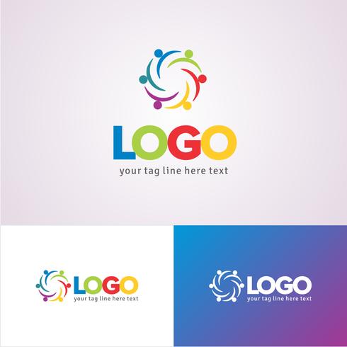 Plantilla de diseño de logotipo de ONG corporativa vector