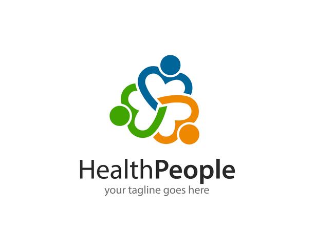 Health People Logo Icon Vector