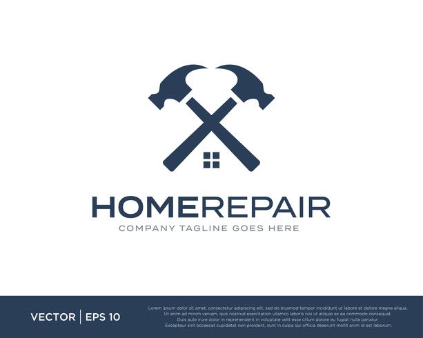 Home Repair Build Logo Icon Vector