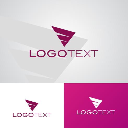 Plantilla de diseño de logotipo de mosca corporativa vector