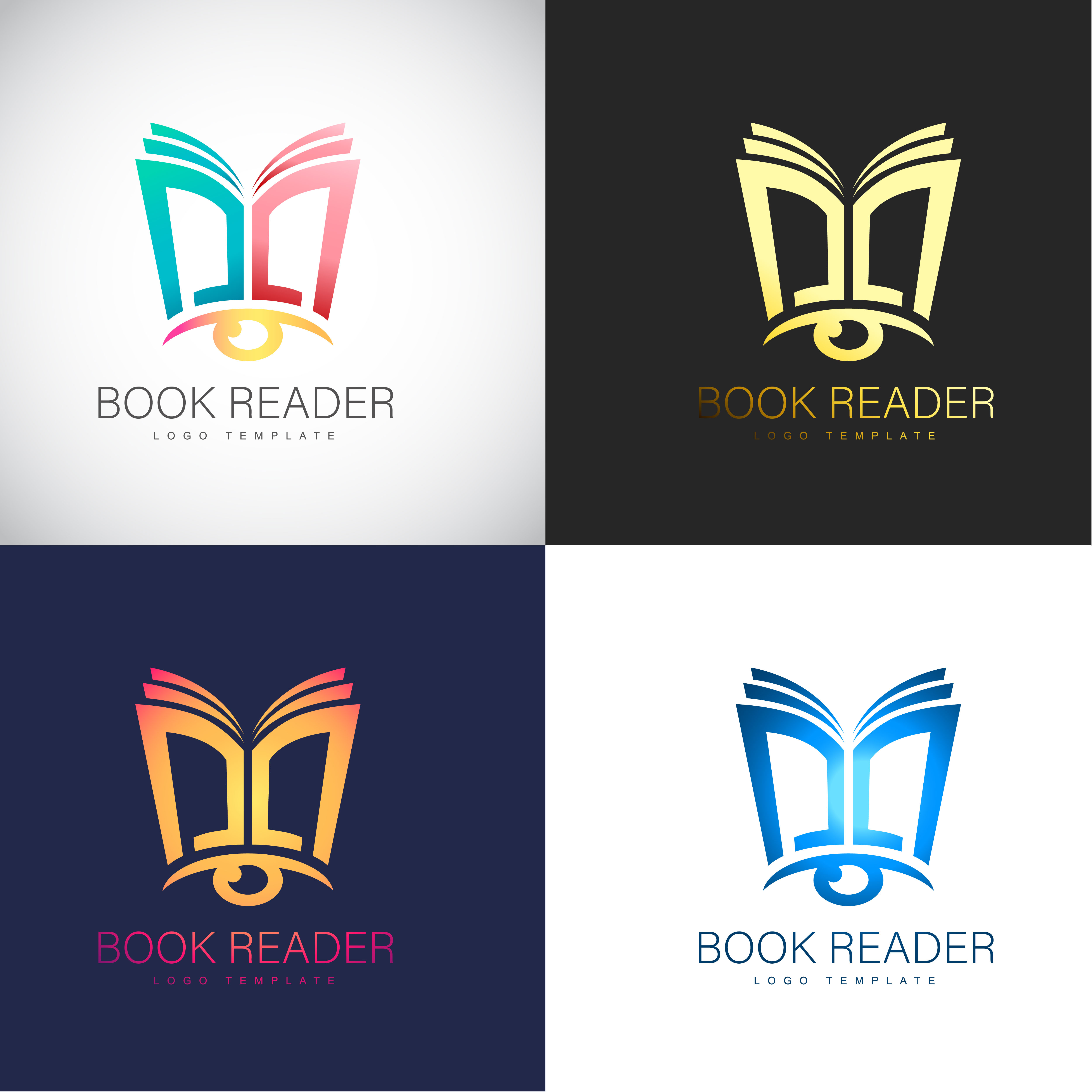 Download Abstract 3D Book Reader logo Template for your Company ...