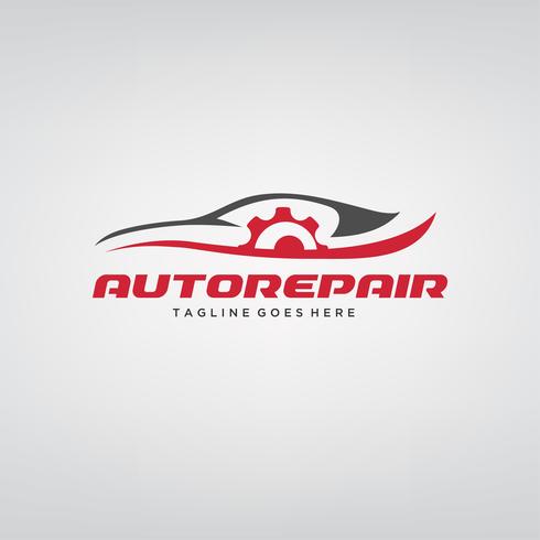 Auto reparación auto diseño de logo vector