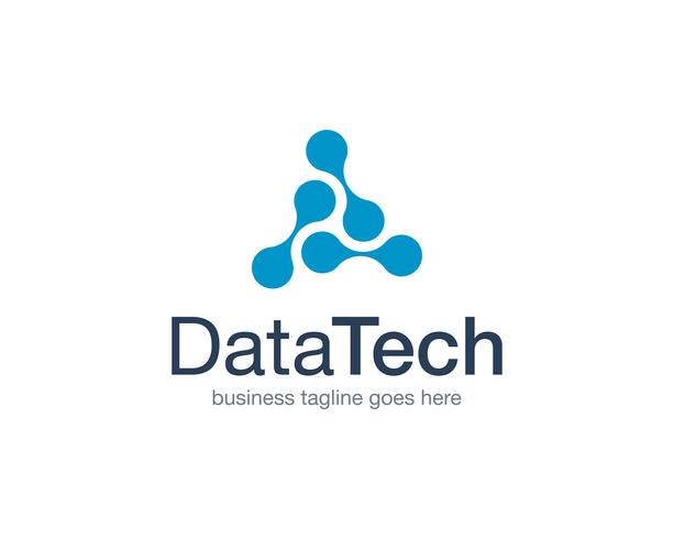 Data Technology Logo Icon Vector