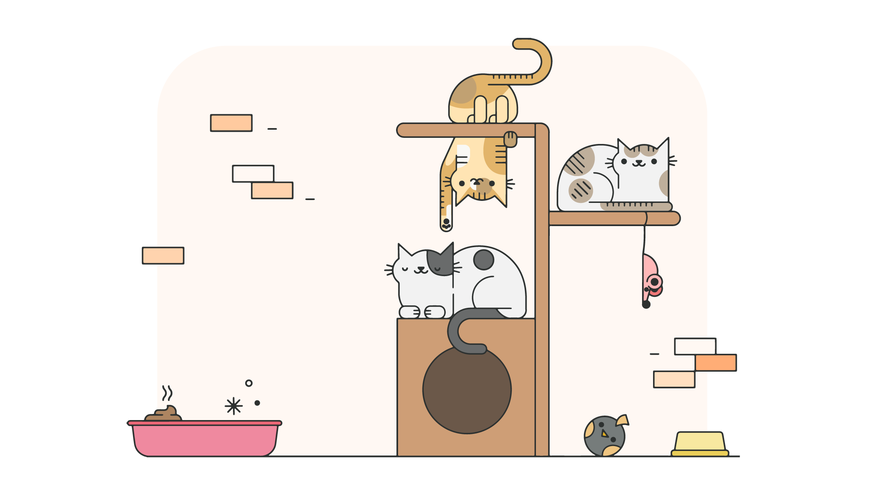 Cats Game Vector