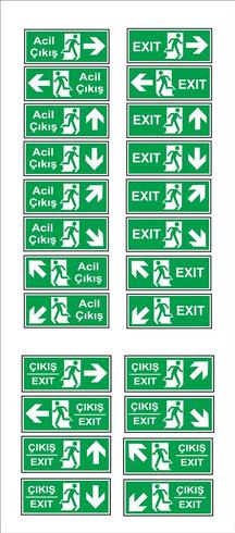 Turkish signage models, hazard sign, prohibited sign, occupational safety and health signs, warning signboard, fire emergency sign. for sticker, posters, and other material printing. easy to modify. vector. vector