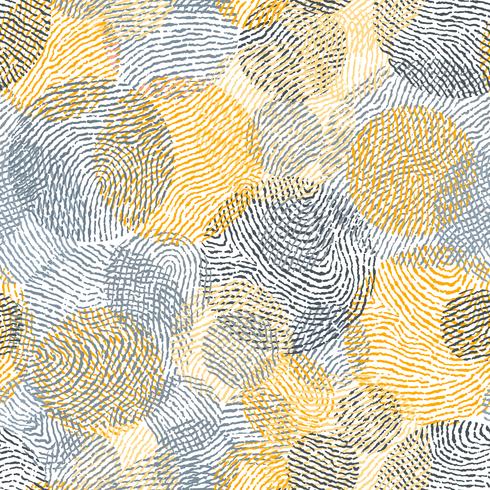 Fingerprint seamless background on square shape. vector