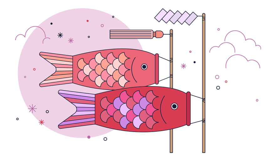 Fish Kite Vector