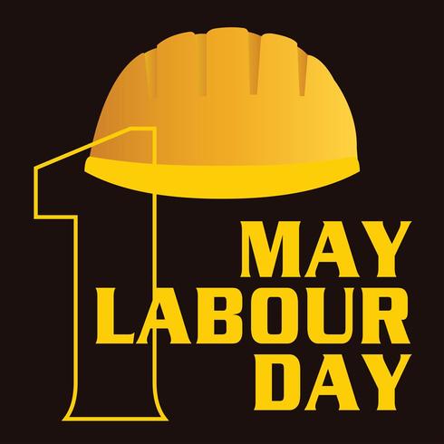 1 may labour day poster, vector illustration, Happy Labor Day banner. 1st May. Design template. Vector illustration - Vektör