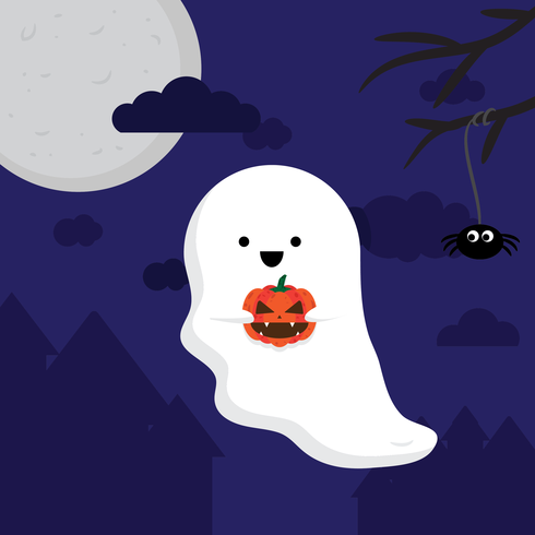 Halloween Ghost Vector