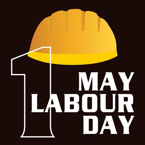 1 may labour day poster, vector illustration, Happy Labor Day banner. 1st May. Design template. Vector illustration - Vektör