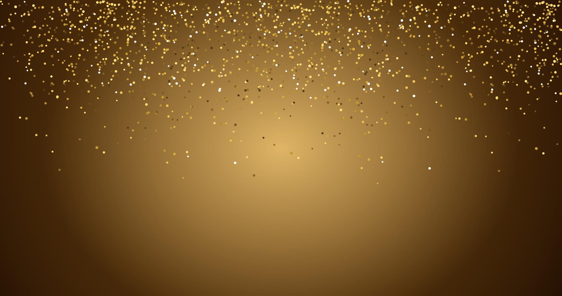 Waterfalls Golden Glitter Sparkle Bubbles Champagne Particles Stars