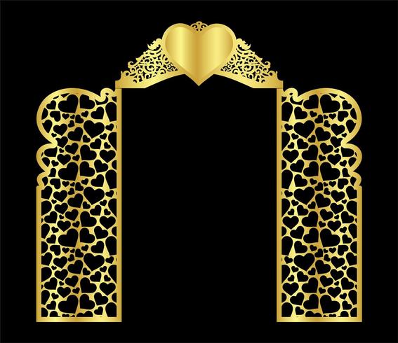 wedding arch gate vector template for laser cutting from vinyl the decor is a stylized openwork pattern of. laser cut template gate.