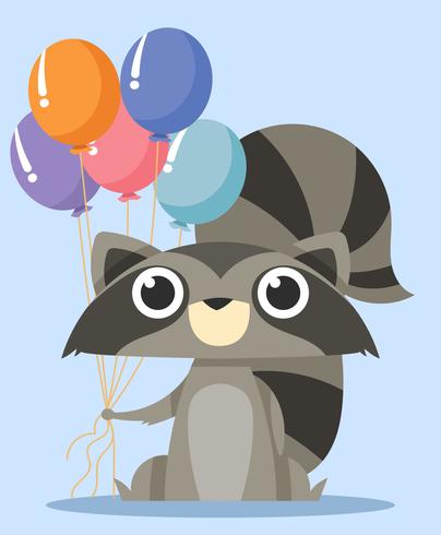 Feliz cumpleaños animales vector