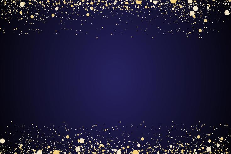 waterfalls golden glitter sparkle-bubbles champagne particles stars black background happy new year holiday concept. vector