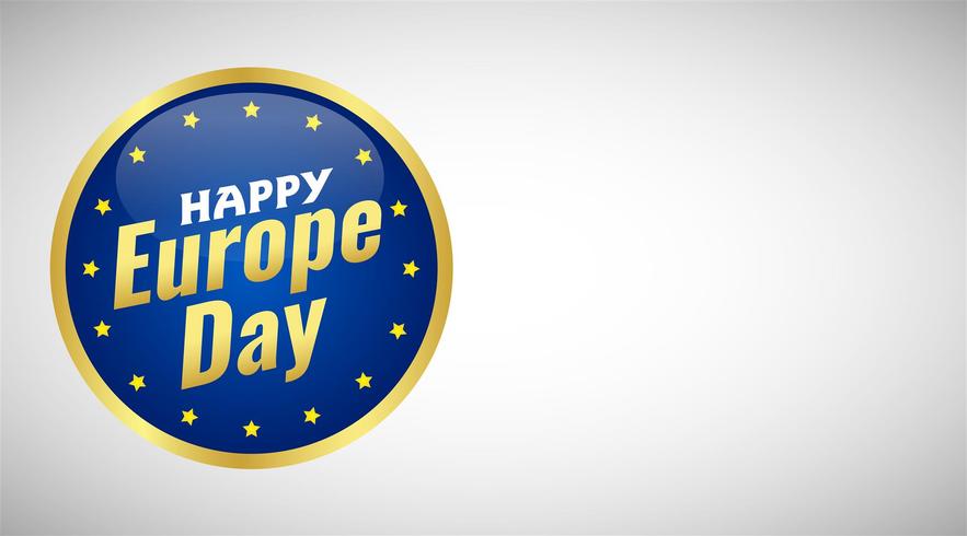 Europe Day. Annual public holiday in May. Is the name of two annual observance days - 5 May by the Council of Europe and 9 May by the European Union. Poster, card, banner and background. Vector - Vektör