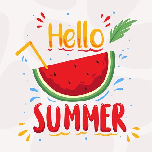 Hello Summer Vector