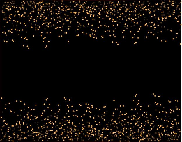 waterfalls golden glitter sparkle-bubbles champagne particles stars black background happy new year holiday concept. vector