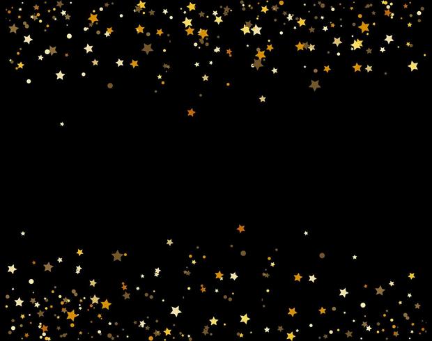 waterfalls golden glitter sparkle-bubbles champagne particles stars black background happy new year holiday concept. vector