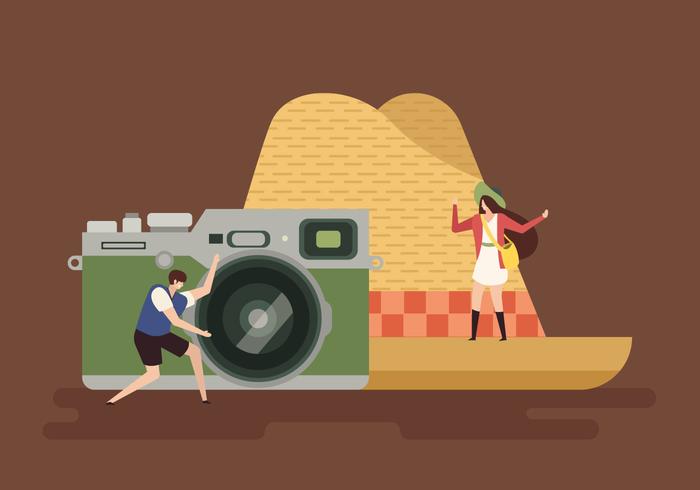 Traveling Concept Vector Flat Illustration