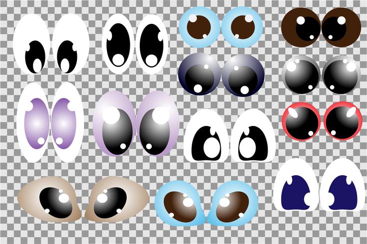 Collection of eyes vector