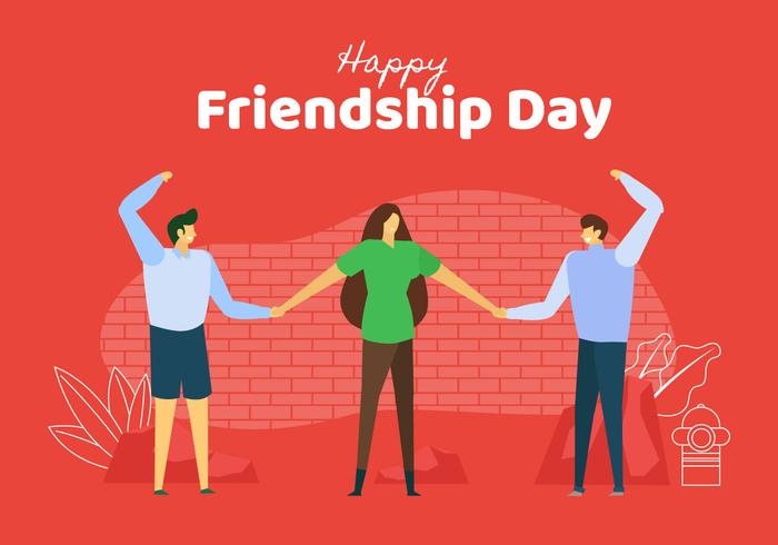 Celebrate Togetherness At Friendship Day Illustration vector