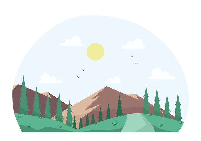 Vector paisaje ilustración