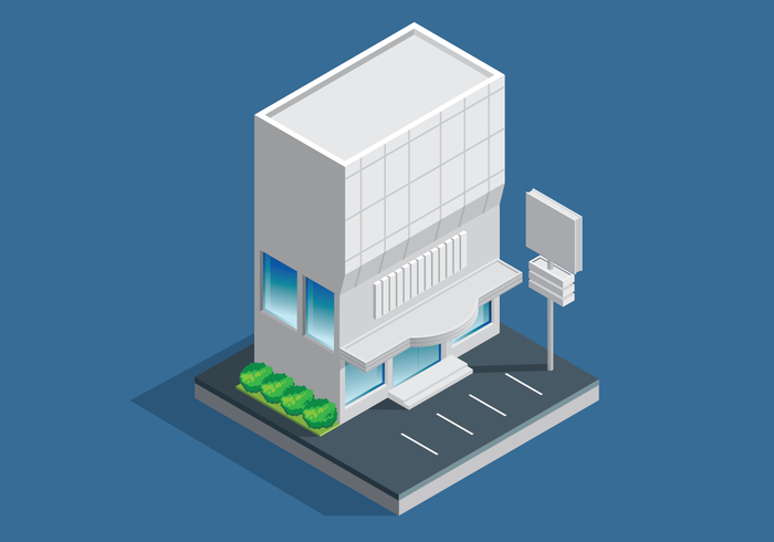 Office Building Isometric vector