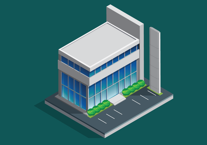 Office Building Isometric vector