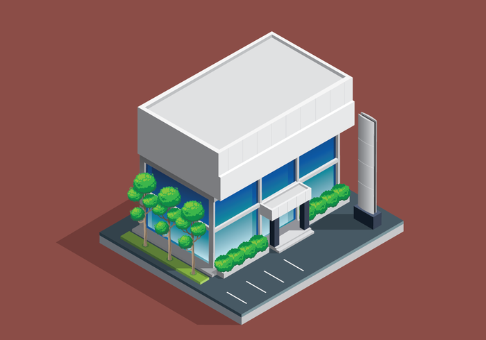 Office Building Isometric vector