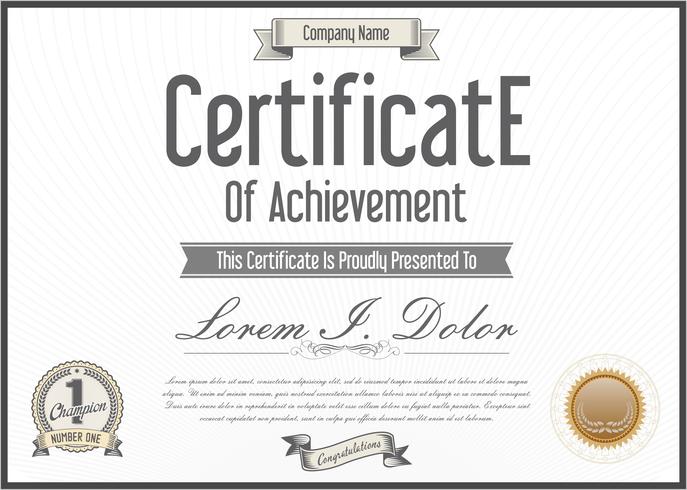 Certificate vector