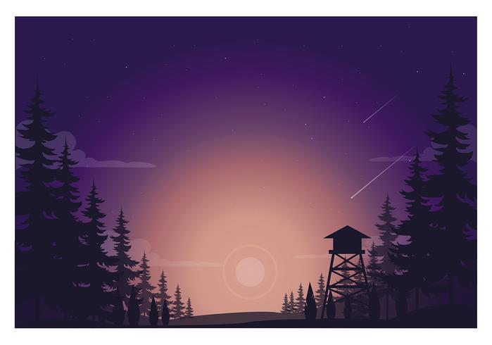 Vector paisaje ilustración