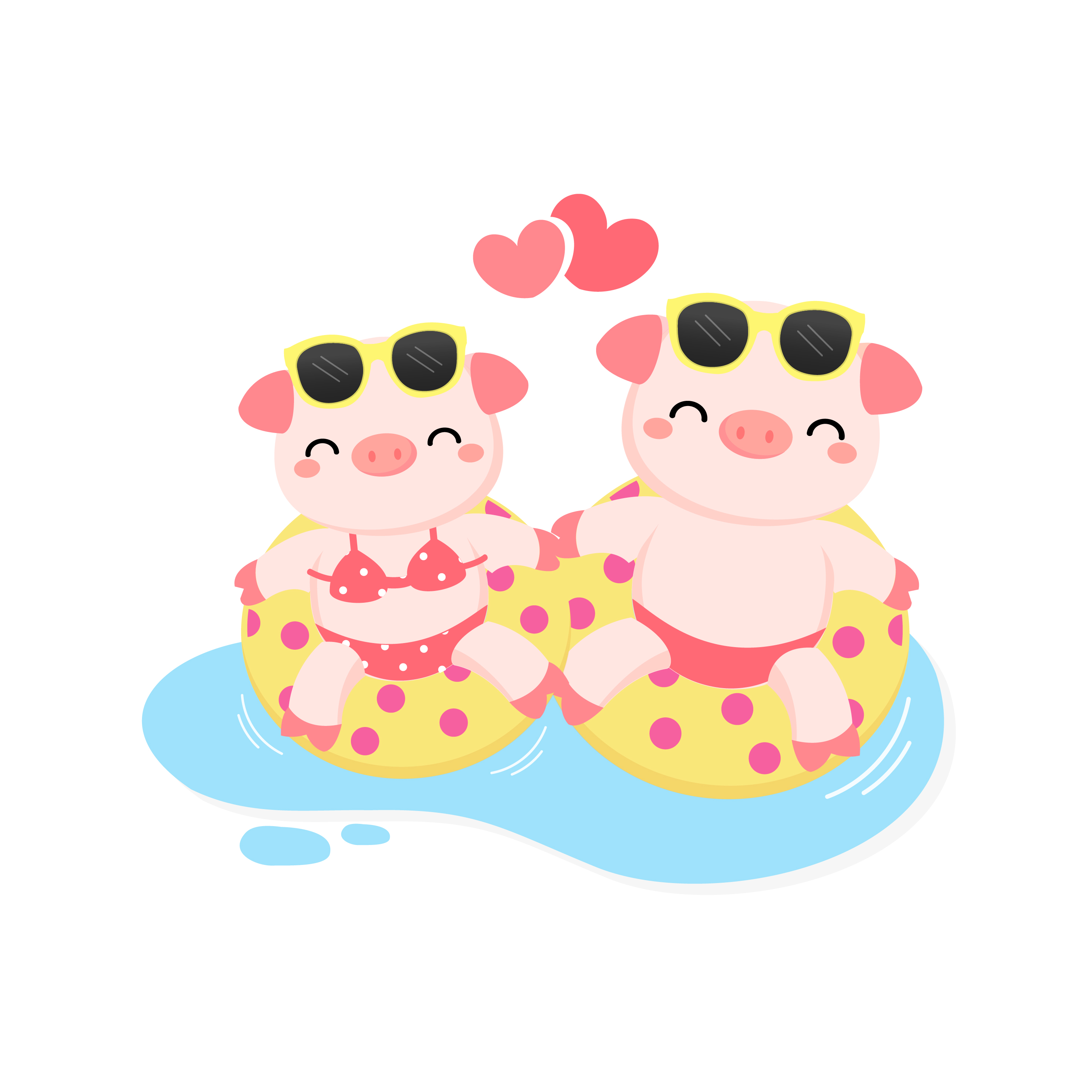 Cute couple pig were bikini and swim ring cartoon vector illustration 563214 Vector Art at Vecteezy Cute couple pig were bikini and swim ring cartoon vector illustration 563214 Vector Art at Vecteezy