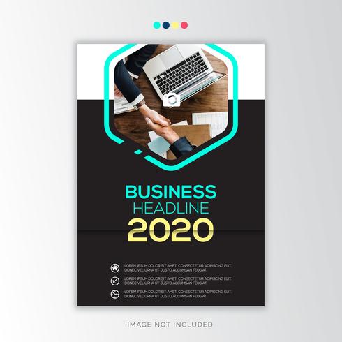 Informe Anual Corporativo, Diseño creativo. vector