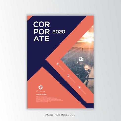 Informe Anual Corporativo, Diseño creativo. vector