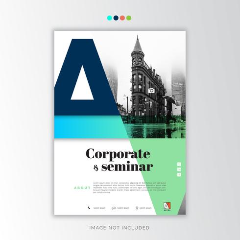 Informe Anual Corporativo, Diseño creativo. vector