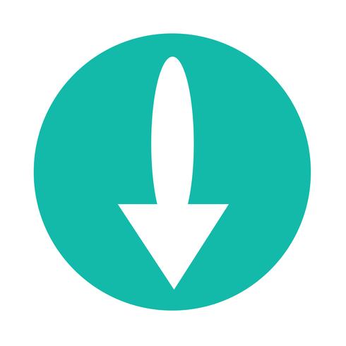 simple arrow sign icon vector