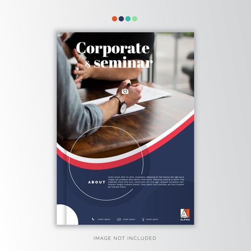 Informe Anual Corporativo, Diseño creativo. vector