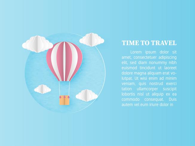 Time to travel background concept. vector