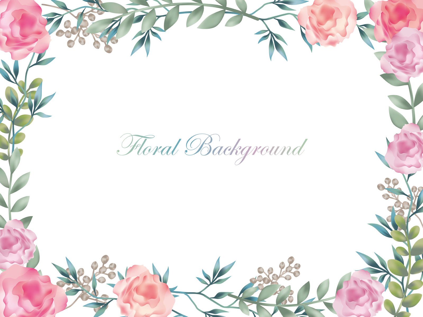 Flower Text Frame