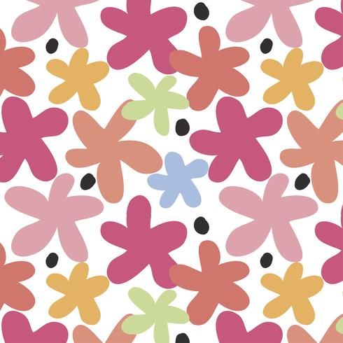 Cute floral pattern vector