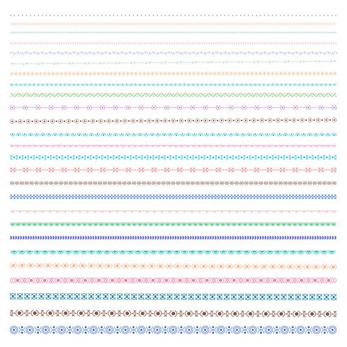 Set Of Colorful line grunge hand drawn textures.	 vector